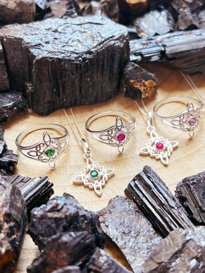 Witches Knot and Ruby 'Bridget' ring