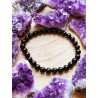 Black Tourmaline 'Asha' bracelet 8mm | Protection and cleaning