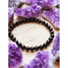 Black Tourmaline 'Asha' bracelet 8mm | Protection and cleaning