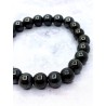 Pulsera 'Asha' de Hematite imantada 8mm | Protección y meditación