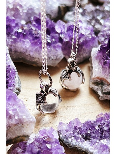 Quartz crystal 'Gotland' necklace