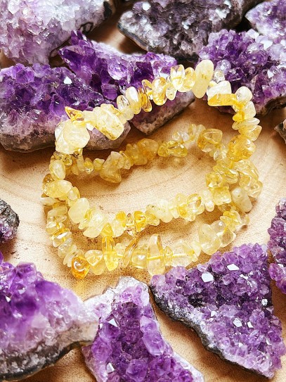 Extra Citrine Quartz 'India' bracelet | Money and success