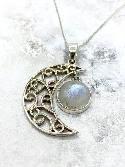 Collar 'Ayla' de Piedra luna