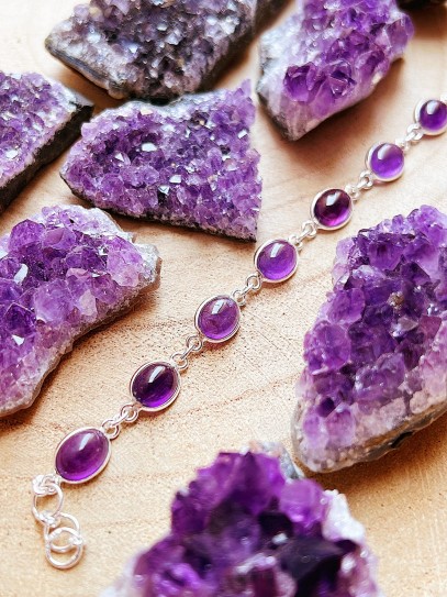 Polsera 'Anisha' d'Ametista | Energia positiva