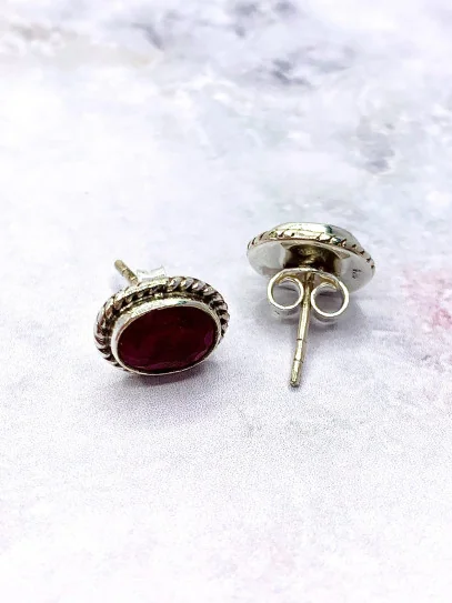 Ruby 'Nilay' earrings