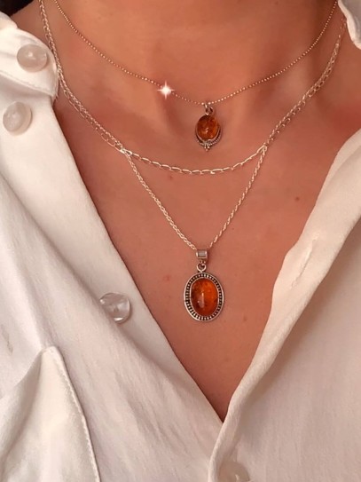Collar 'Trisha' de Ámbar