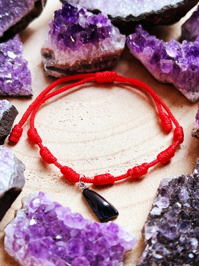 Pulsera de los 7 nudos de protección y Puño de Azabache