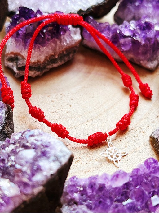 Pulsera de los 7 nudos de protección y Nudo de Brujas