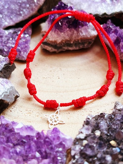 Pulsera de los 7 nudos de protección y Nudo de Brujas