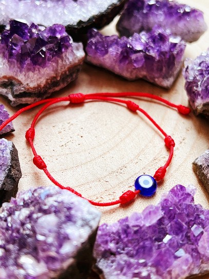 Pulsera de los 7 nudos de protección y Ojo Turco