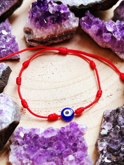 Pulsera de los 7 nudos de protección y Ojo Turco
