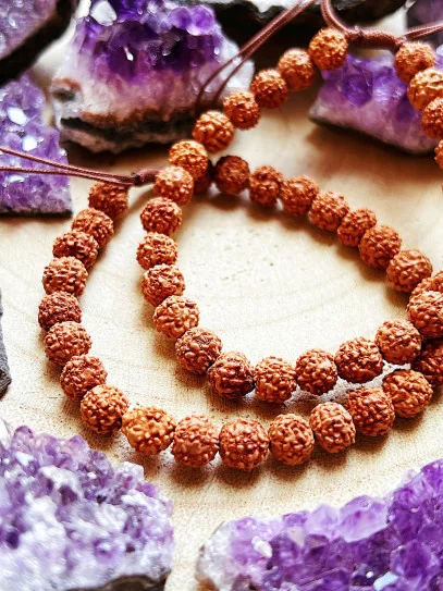 Polsera 'Rudra' de Rudraksha natural
