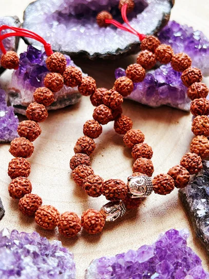 Pulsera 'Shiva' de Rudraksha natural