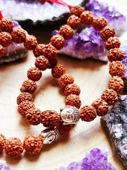 Pulsera 'Shiva' de Rudraksha natural