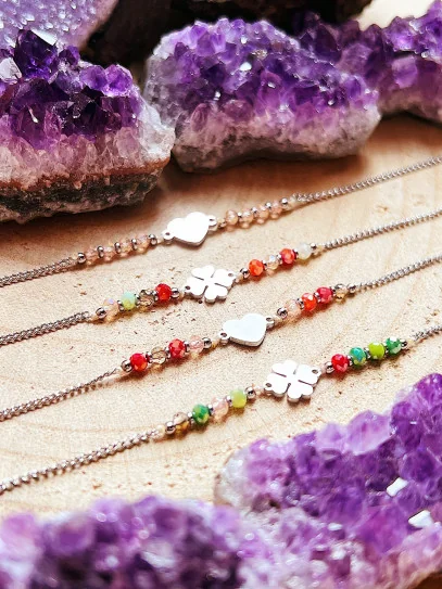 Pulsera 'Nahali' de piedra natural variada