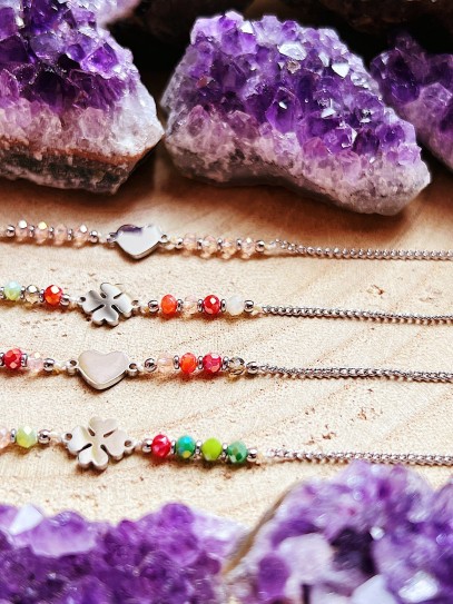 Polsera 'Nahali' de pedra natural variada