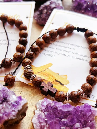 Lignum vitae 'Hades' bracelet