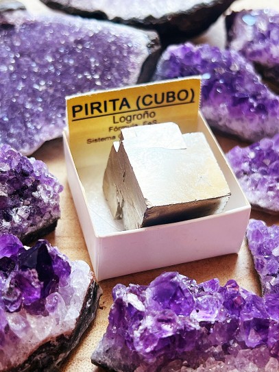 Pirita Cúbica natural grandària gran | Diners i èxit