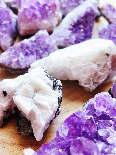 Pedra lluna en brut natural gran | Feminitat i intuïció