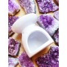 Quemador de aceites esenciales blanco