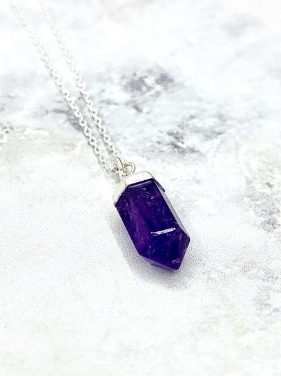 Amethyst 'Aishani' necklace