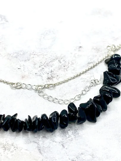Collar 'Kiara' de Ónix negro