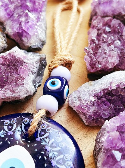 Llavero 'Adem' de Ojo turco y búho