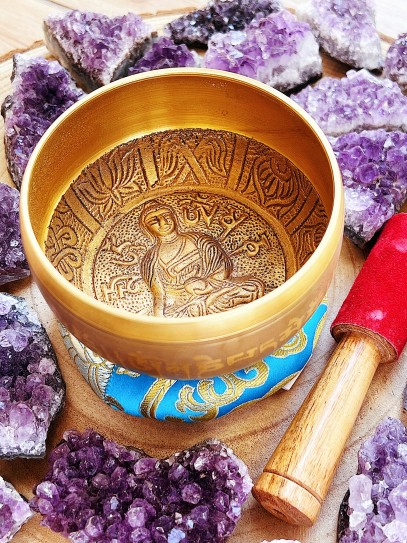 Cuenco tibetano 7 metales de Buda