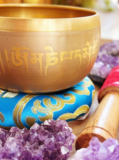 Cuenco tibetano 7 metales de Buda