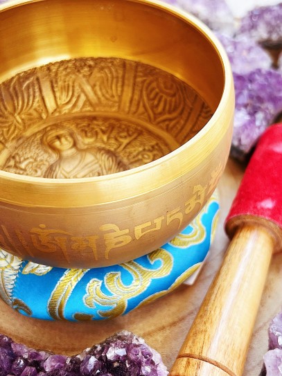 Cuenco tibetano 7 metales de Buda