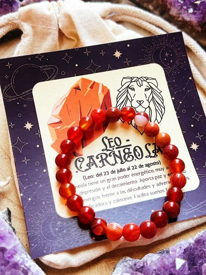 Polsera dels horòscops: Leo - Carneola