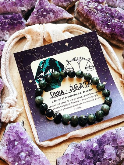Pulsera de los horóscopos: Libra - Ágata