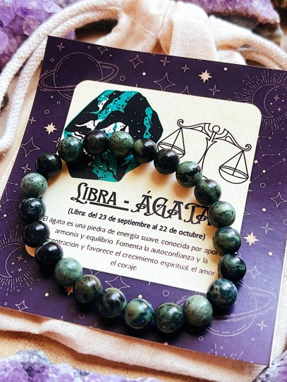 Pulsera de los horóscopos: Libra - Ágata