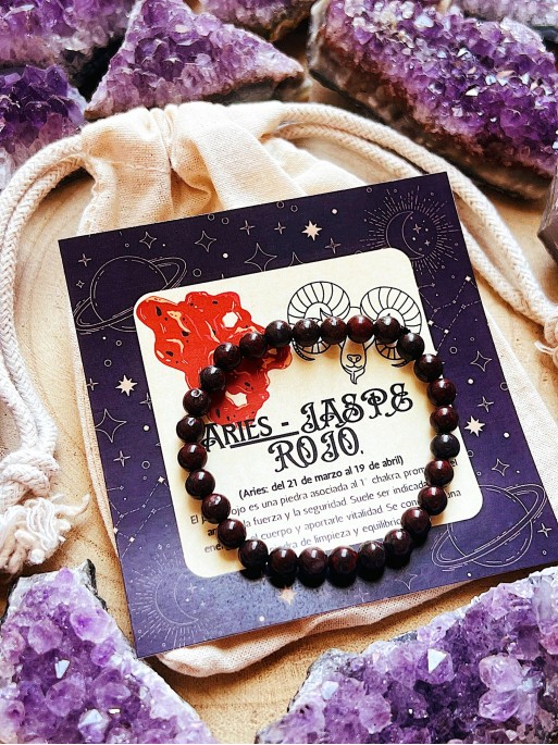 Horoscope bracelet: Aries - Red jasper