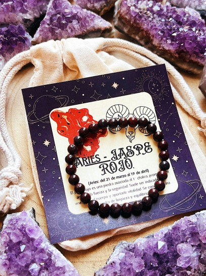 Horoscope bracelet: Aries - Red jasper