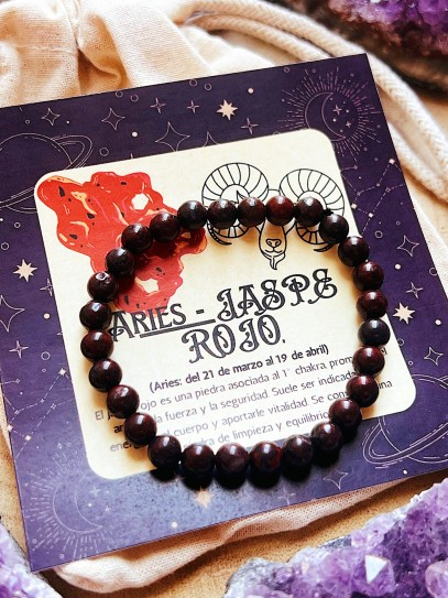 Horoscope bracelet: Aries - Red jasper