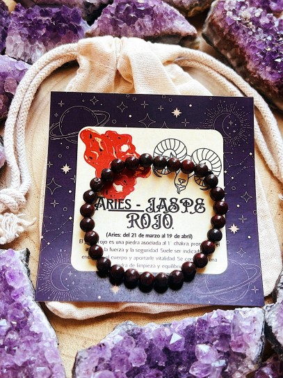 Horoscope bracelet: Aries - Red jasper