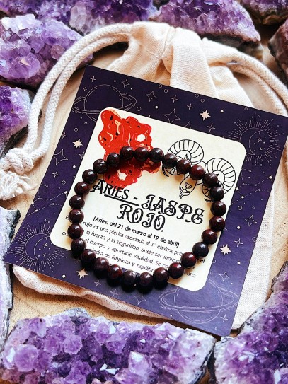 Horoscope bracelet: Aries - Red jasper