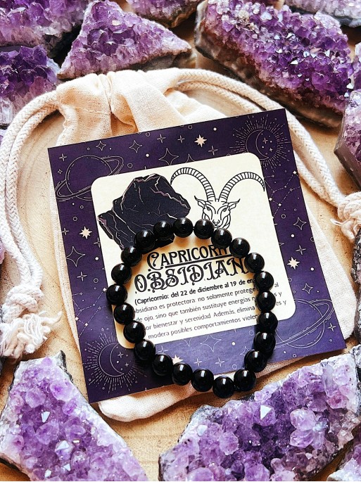Horoscope bracelet: Capricorn - Obsidian