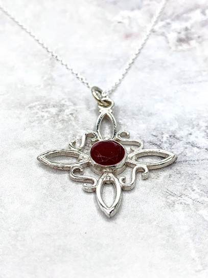 Witches Knot 'Sabrina' Ruby necklace