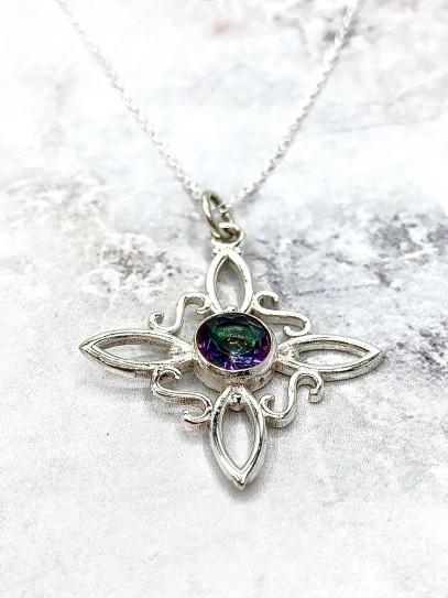 Collaret 'Sabrina' de Nus Bruixes i Topazi Místic