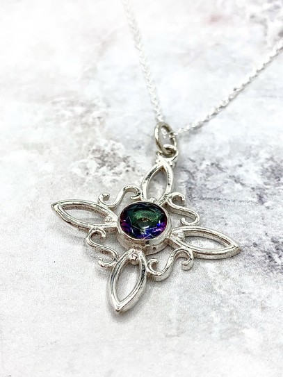 Collaret 'Sabrina' de Nus Bruixes i Topazi Místic