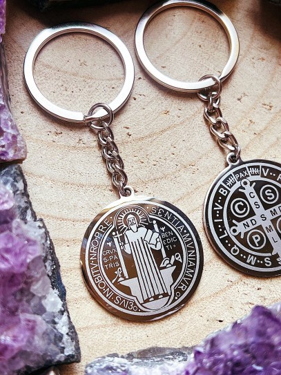 Protection Keychain: Saint Benedict Medal