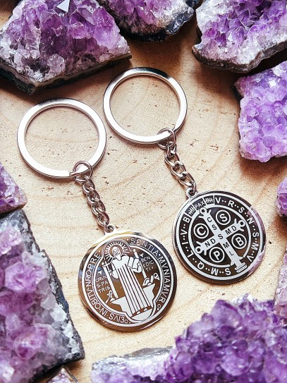 Protection Keychain: Saint Benedict Medal