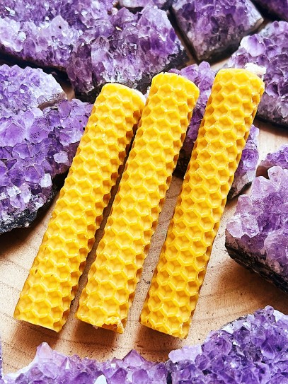 Special honey candle to sweeten (10 cm x 2 cm)