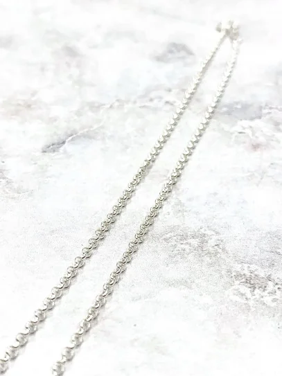 Silver 'Latika' chain 80 cm