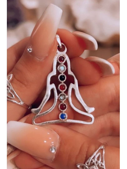 Silver 'Amisha' necklace