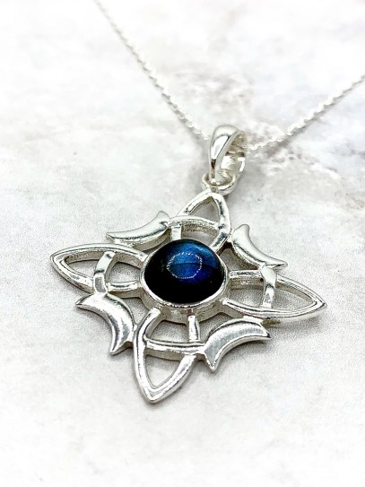 Witches Knot and Labradorite 'Wanda' necklace