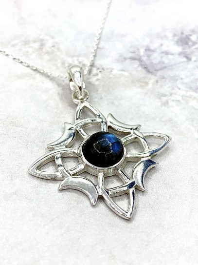 Witches Knot and Labradorite 'Wanda' necklace