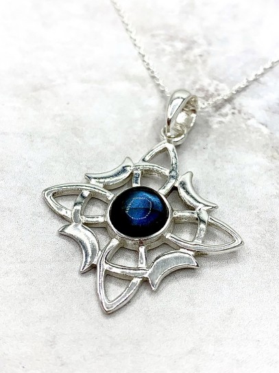 Witches Knot and Labradorite 'Wanda' necklace